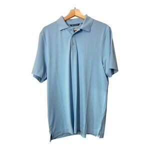 Cutter & Buck Forge Polo Shirt Mens Small Light Blue Short Sleeve Golf NEW